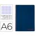 Bloc Liderpapel DIN A6 micro wonder cuadro cuadro 5mm 4 bandas tapa plástio 90 gr color azul