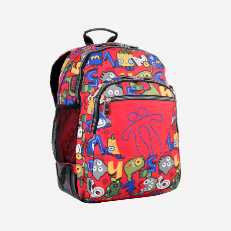 Mochila escolar Crayoles Totto 44.00x33.00x13.50cm (MA04ECO029-1820N-4RY)