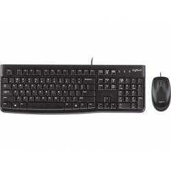 Set teclado + raton con cable Logitech color Negro