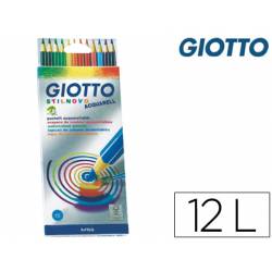 Lapices de colores Giotto Stilnovo acuarelables 12 colores
