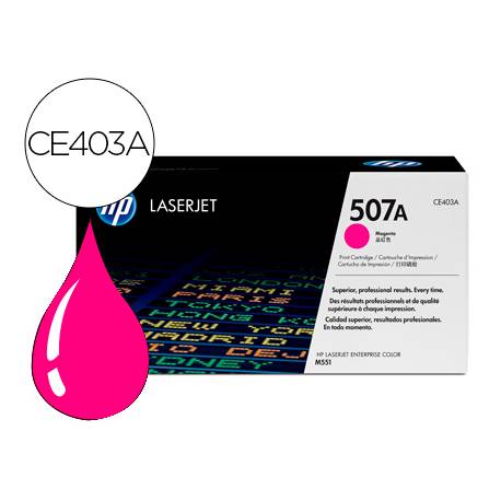 Toner HP 507A CE403A color Magenta (58388) - Materialescolar.es