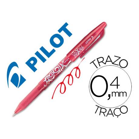 Boligrafo Borrable roller Pilot Frixion 0,4 mm Color Rojo