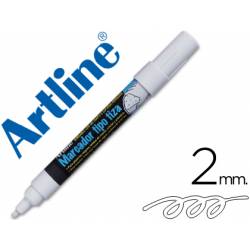 Rotulador Artline EPW-4 Marcador tipo tiza color Blanco
