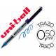 Rotulador-bolígrafo Uni-Ball azul UB-150 0,5 mm