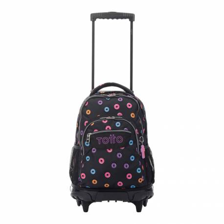 Mochila escolar Totto renglones con ruedas 37x52x25cm (MA03ECO006-2120P-3CE)