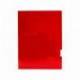 Subcarpeta Gio DIN A4 275 gr Plastificada 2 solapas color Rojo