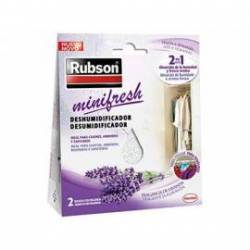 Ambientador deshumidificador marca Rubson mini fresh lavanda Pack 2 bolsitas