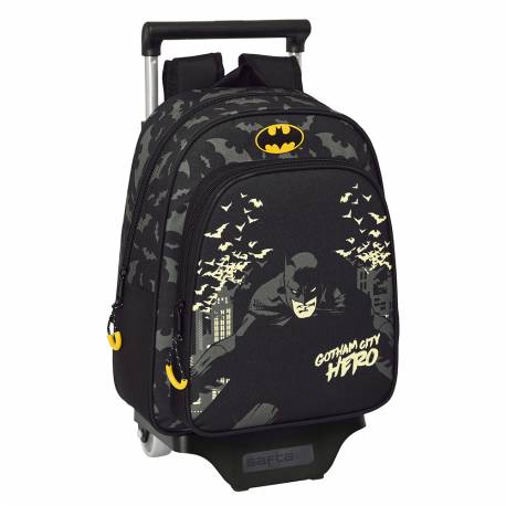 MOCHILA ESCOLAR SAFTA BATMAN CON CARRO 270X100X330 MM