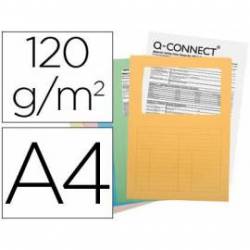 Subcarpeta de cartulina Q-connect Din A4 colores surtidos paquete 25