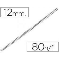 Espiral metalica marca Yosan paso 64 12 mm