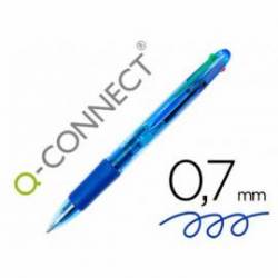Boligrafo 4 colores marca Q-Connect 0,7 mm