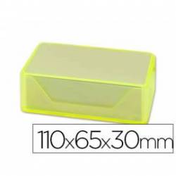 Caja plastico Liderpapel de tarjetas de visitas 110x65x30mm