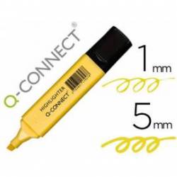 Rotulador Q-Connect Fluorescente Pastel Color Amarillo