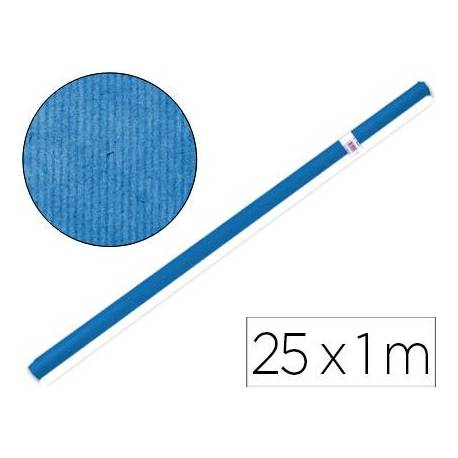 Bobina papel tipo kraft Liderpapel 25 x 1 m azul