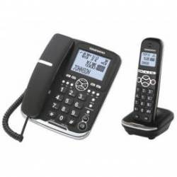 Teléfono Daewoo negro DTD-5500 fijo e inalambrico DW0075