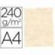 Papel Pergamino Liderpapel DIN A4 240g/m2 Color Hueso Pack de 10 Hojas Con Bordes