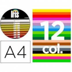 Cartulina Guarro DIN A4 185g/m2 Contenido "A" de 12 Colores Surtidos 100 hojas Colores + 100 hojas blancas
