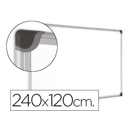 Pizarra Blanca Vitrificada Magnetica con marco de aluminio 240x120 Bi-Office