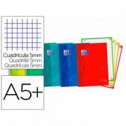 Cuaderno Oxford Ebook 4 DIN A5+ Colores Surtidos Tapa Extradura 120 hojas Cuadricula 5 mm