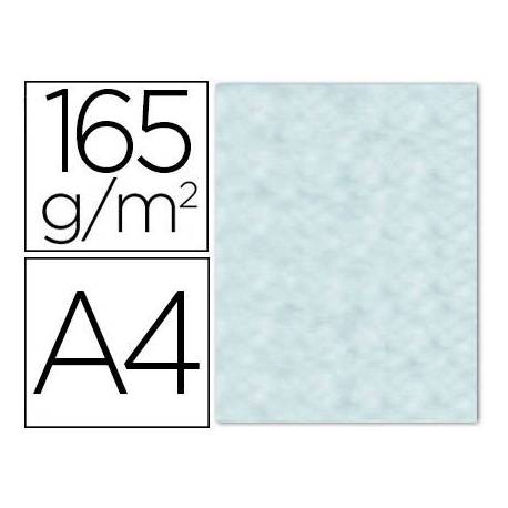 Papel Pergamino Liderpapel DIN A4 165g/m2 Color Azul Pack de 25 Hojas Con Bordes