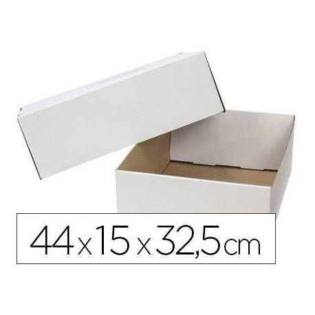 Caja para Embalar Q-Connect de 44x15x32,5 cm con Tapa Doble Canal