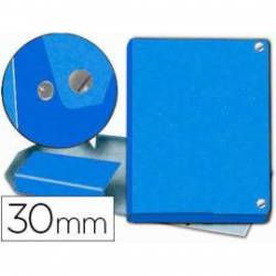 Carpeta de Proyectos Pardo Folio Cartón forrado con Broche Lomo 30mm Color Azul