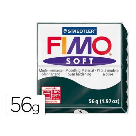 Pasta para modelar Staedtler Fimo soft Color negro 56 gr