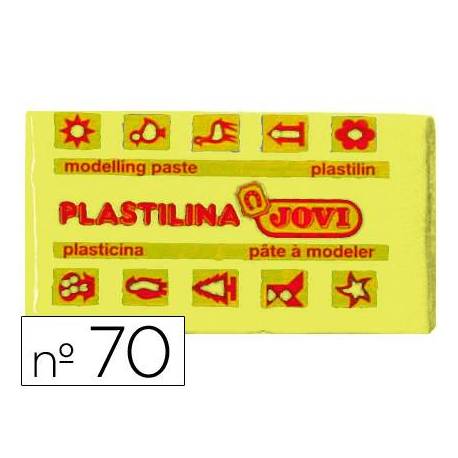 Plastilina Jovi color amarillo claro pequeña 50 gr