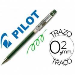 Boligrafo marca Pilot punta aguja 0,2 mm g-tec-c4 verde