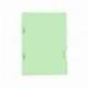Subcarpeta plastificada Liderpapel Tamaño folio Verde 160 g/m2 Tres uñeros