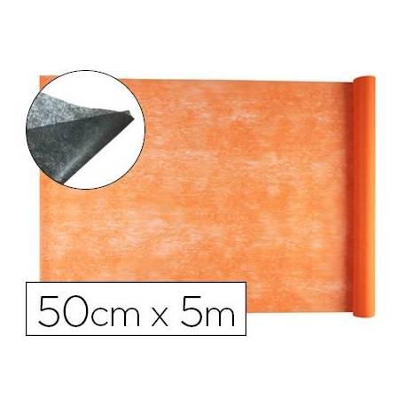 Entretela Liderpapel 25g/m2 rollo de 5m color Naranja