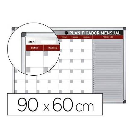 Planning Mensual Rotulable Magnetico 90x60 cm Bi-Office