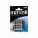 Pilas Maxell Alcalina 1.5 V AAA LR03 Blister de 4 unidades