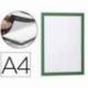 Porta anuncios Durable magnetico adhesivo A4 verde
