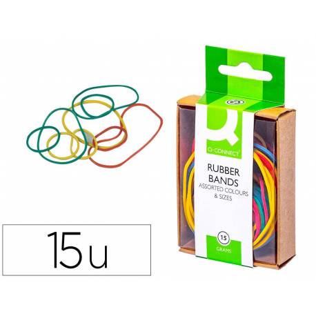 Gomillas elasticas de colores marca Q-connect