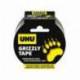 CINTA ADHESIVA UHU AMERICANA GRIZZLY TAPE ULTRAFUERTE COLOR PLATA 25 MT X 48 MM