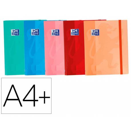 Carpeta de gomas Oxford DIN A4+ lomo 20mm Carton Forrado en Colores Surtidos