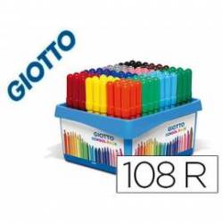Rotulador Marca Giotto Turbo Maxi School Pack de 108 unidades