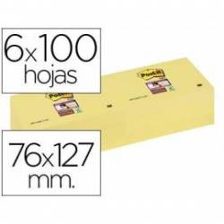 Bloc notas quita y pon Post-it ® super sticky 76 x 127 mm amarillo