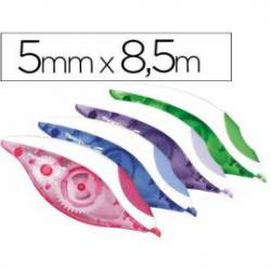 Cinta correctora marca Papermate 8.5 m fantasia. El color exterior del plastico no se puede seleccionar.