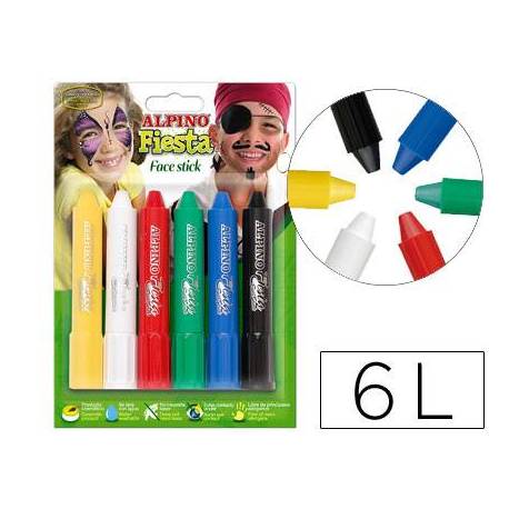 Barra maquillaje Alpino stick 6 colores