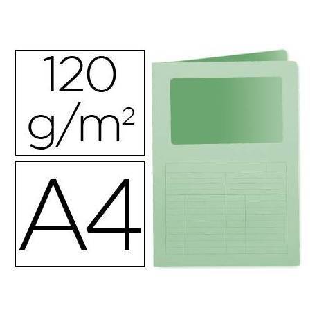 Subcarpeta de cartulina Q-connect Din A4 color verde