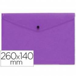 Carpeta tamaño sobre Liderpapel broche violeta