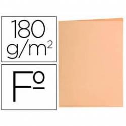Subcarpeta de cartulina Liderpapel Tamaño folio Naranja pastel 180g/m2