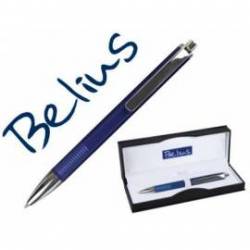 Boligrafo Belius Charleroi Azul punta 0,5 mm Tinta Azul con estuche