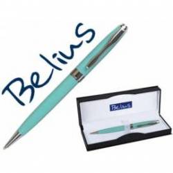 Boligrafo Belius Marsella punta 1 mm Tinta Azul Verde con estuche