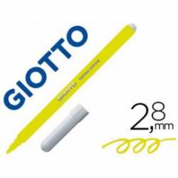 Rotulador Giotto Turbo Punta Media Lavable Color Amarillo