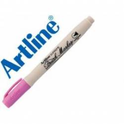 Rotulador Artline Supreme Brush Acuarelable Punta Pincel Color Rosa