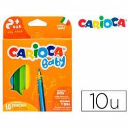 Lapices de Colores Carioca Baby Ergonomicos de Colores Surtidos Caja de 10 unidades