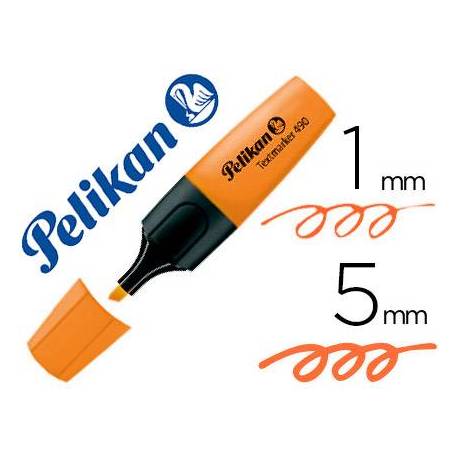 Rotulador fluorescente Pelikan Naranja trazo 1/5mm